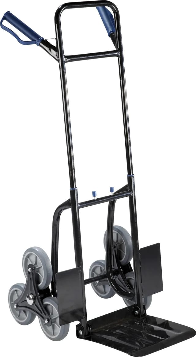 Westfalia Treppen-Sackkarre Klappbar 120 kg Tragkraft Metall Schwarz