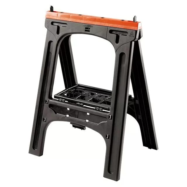 Westfalia Kunststoff Allzweckbock 2er Set 200 kg Tragkraft Orange Perforiert