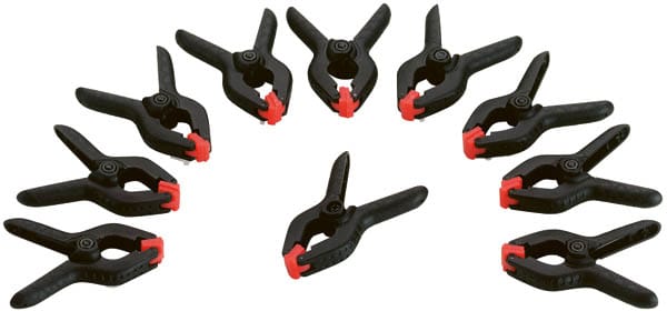 Westfalia Mikro Klemmen Set 10 Teilig 63 mm Schwarz Kunststoff