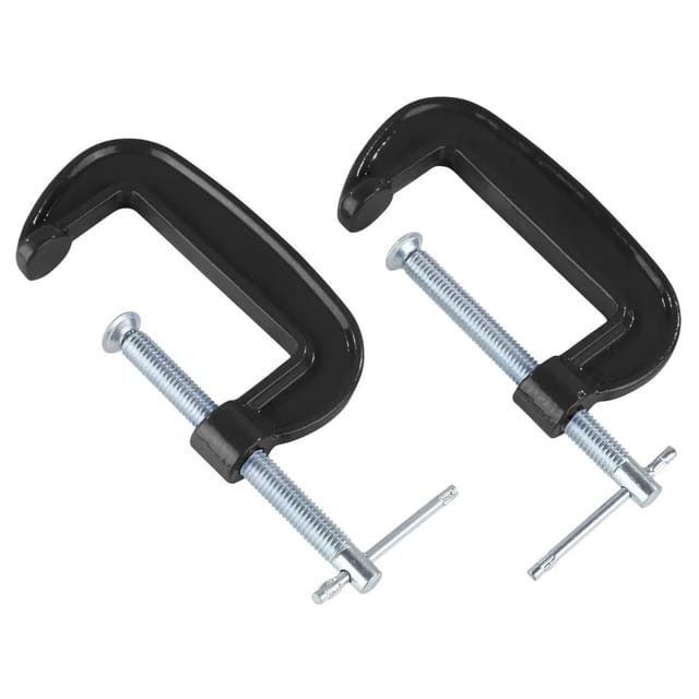 Westfalia Spannzwinge 7 cm Metall Schwarz 2 StÜCk