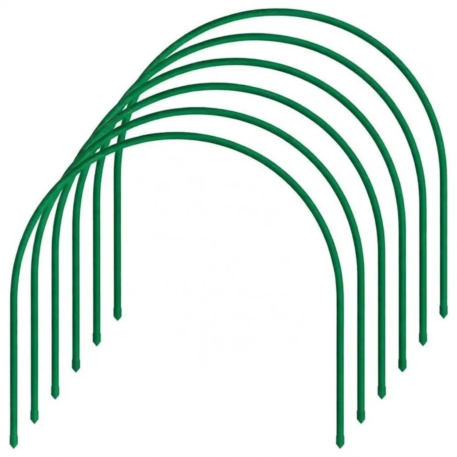 TTL GARDEN Pflanztunnel Bogen 50 x 48 cm 6er Set Metall Beschichtet Beet Tunnel Frühbeet Gewächshaus Folientunnel Rankbogen
