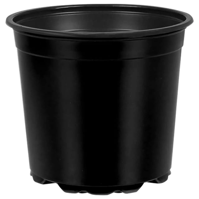 vidaXL Blumentopf 200 Stk Schwarz Ø 15 x 13 cm Kunststoff 42029495