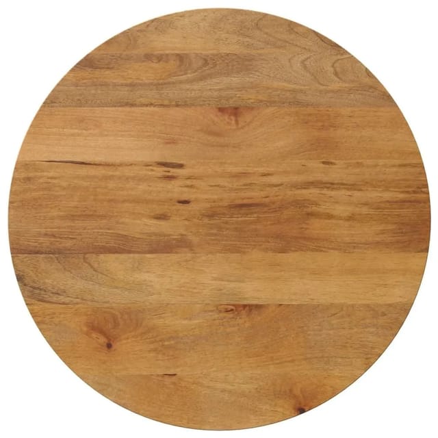 vidaXL Tischplatte Ø 70x3,8 cm Rund Massivholz Mango 370077