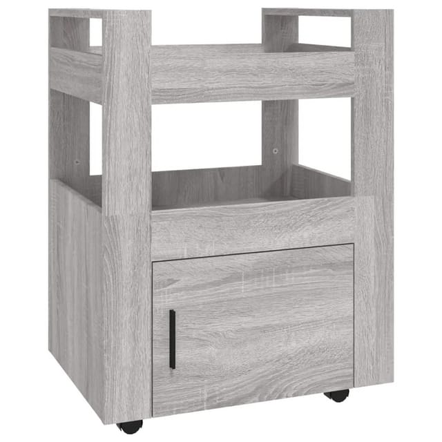 vidaXL Küchenwagen Grau Sonoma 60x45x80 cm Holzwerkstoff 816830