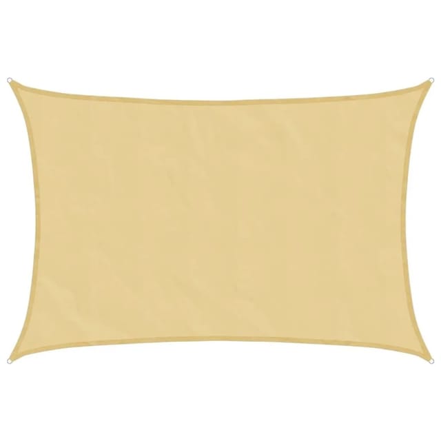 vidaXL Sonnensegel Sandfarbe 4,5x3,5 m 100% Polyester Oxford 4000574