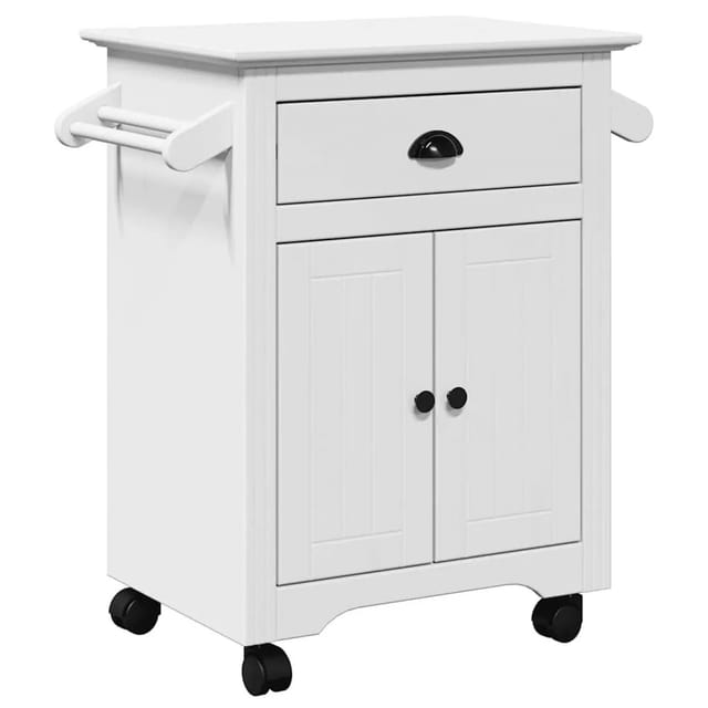 vidaXL Küchenwagen BODO Weiß 72x45x80 cm 4016875