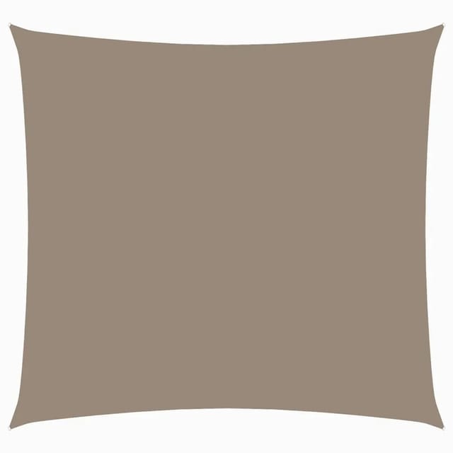 vidaXL Sonnensegel Oxford-Gewebe Quadratisch 6x6 m Taupe 135417