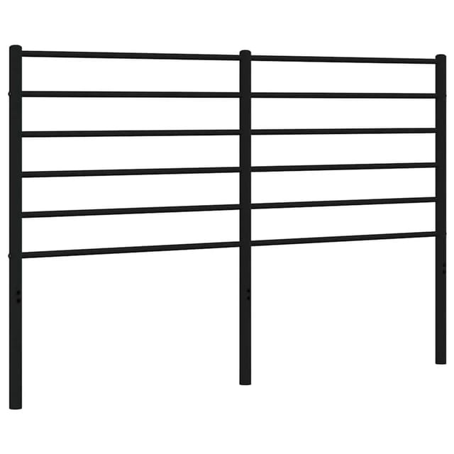 vidaXL Ersatz-Kopfteil Metall Schwarz 135 cm 352351