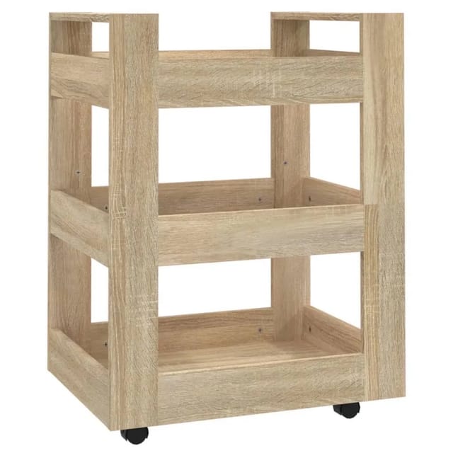 vidaXL Küchenwagen Sonoma-Eiche 60x45x80 cm Holzwerkstoff 816819