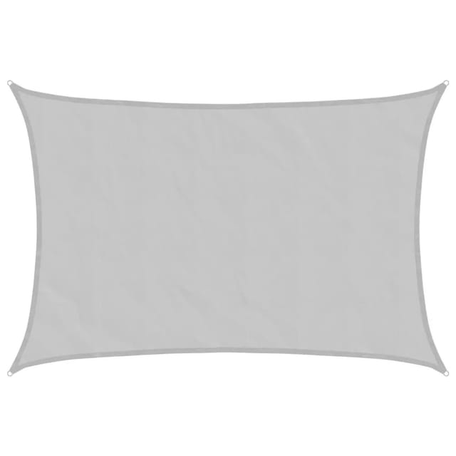 vidaXL Sonnensegel Hellgrau 5x4 m 100% Polyester Oxford 4000551
