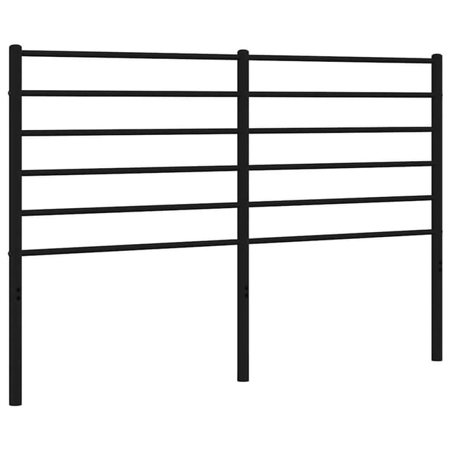 vidaXL Ersatz-Kopfteil Metall Schwarz 120 cm 352350