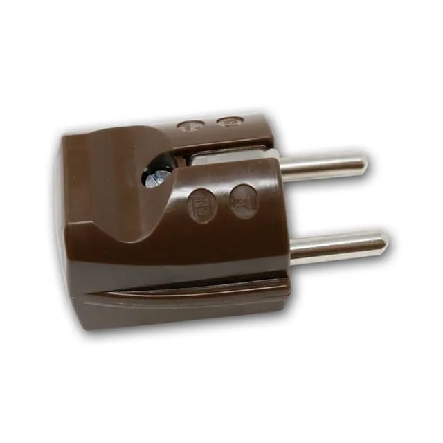 world-trading-net Standard Stecker Braun mit Schutzkontakt 250V 16A