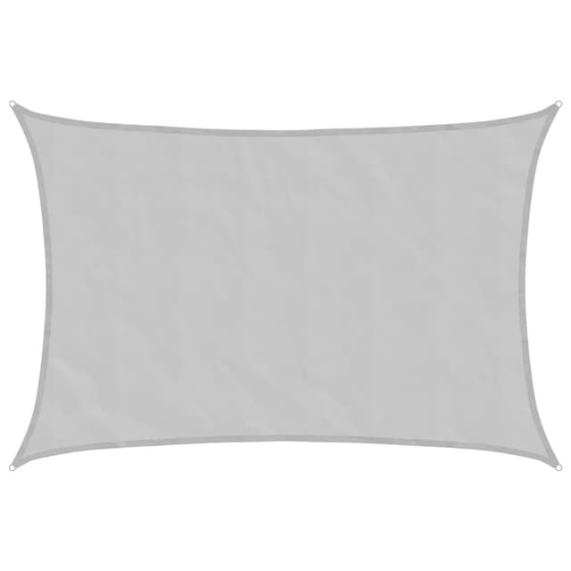 vidaXL Sonnensegel Hellgrau 4,5x3 m 100% Polyester Oxford 4000546