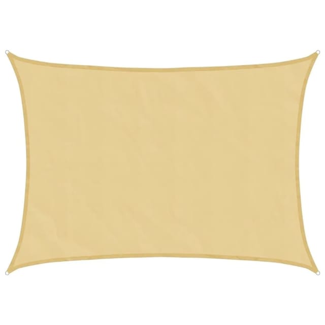 vidaXL Sonnensegel Sandfarbe 7x5 m 100% Polyester Oxford 4000580