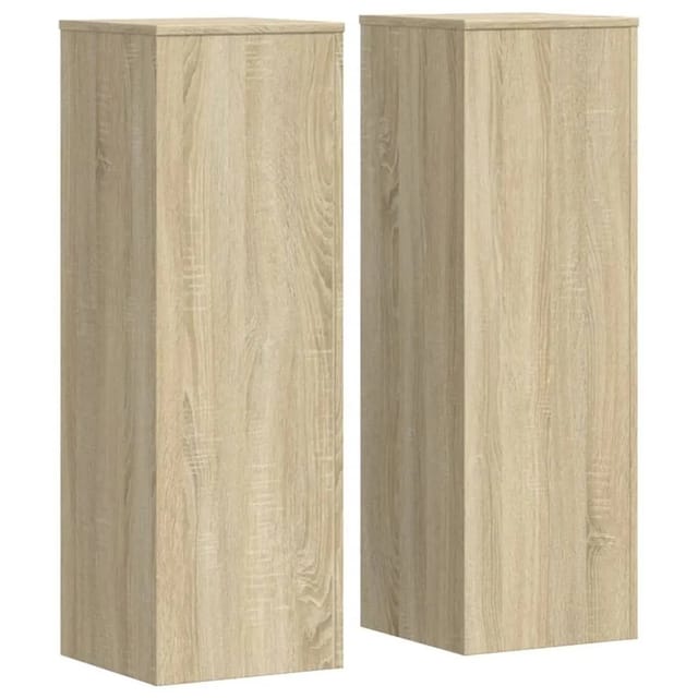 vidaXL Pflanzenständer 2 Stk Sonoma-Eiche 33x33x100 cm Holzwerkstoff 3307884