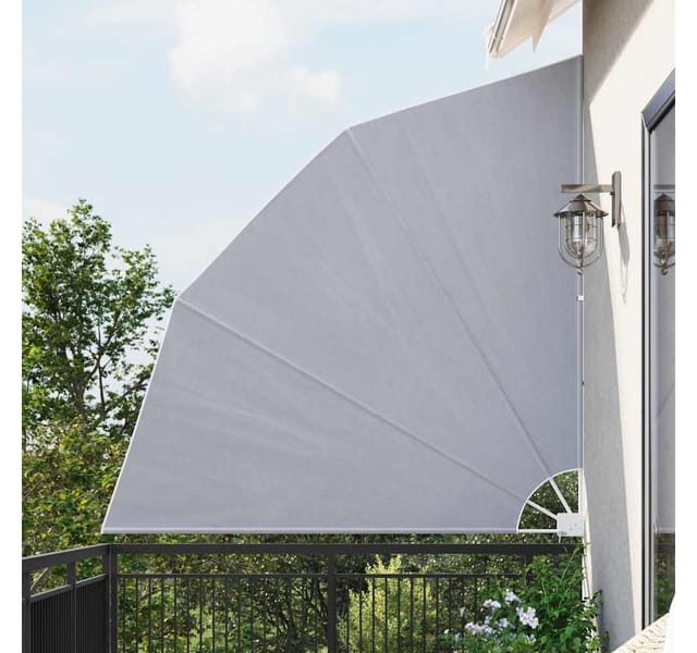 vidaXL Faltbarer Balkonfächer Grau 210×210 cm 41573