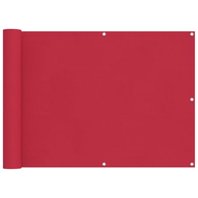 vidaXL Balkonsichtschutz Bordeauxrot 75 x 800 cm 42030890