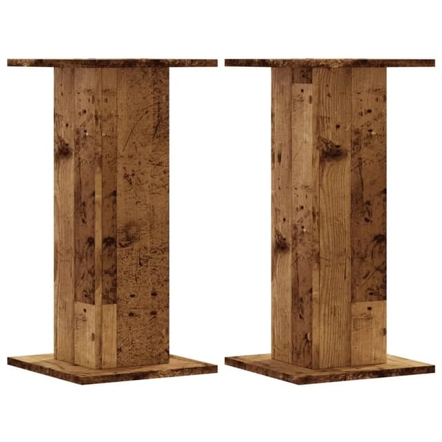 vidaXL Pflanzenständer 2 Stk Altholz-Optik 30x30x60 cm Holzwerkstoff 3307862