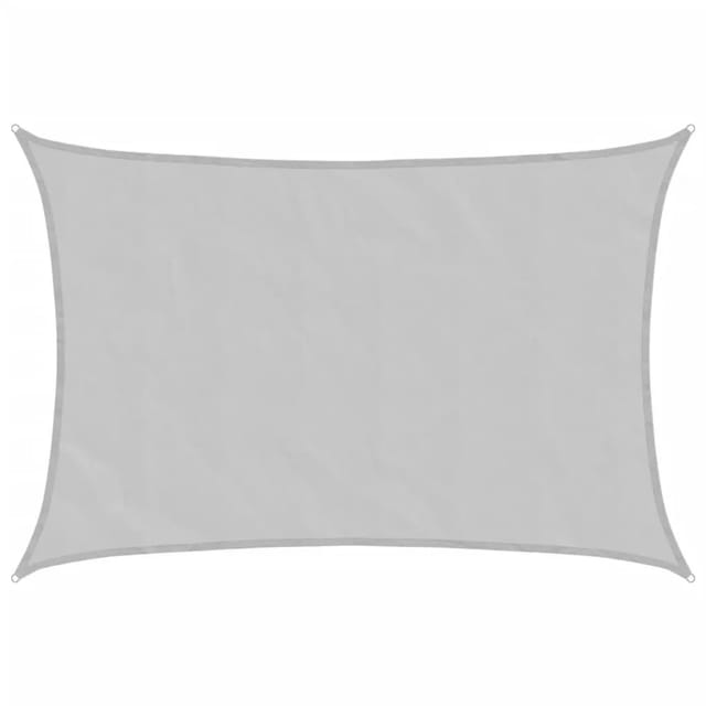 vidaXL Sonnensegel Hellgrau 4,5x3,5 m 100% Polyester Oxford 4000549