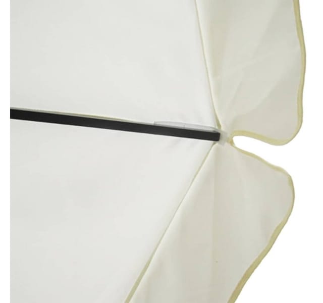 vidaXL Sonnenschirm Weiß Aluminium 500 cm 40301