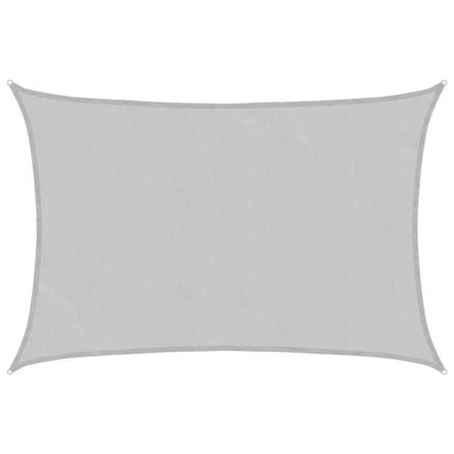 vidaXL Sonnensegel Hellgrau 4x3 m 100% Polyester Oxford 4000545