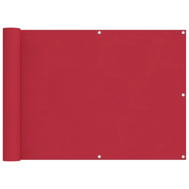 vidaXL Balkonsichtschutz Rot 75 x 200 cm 42030808