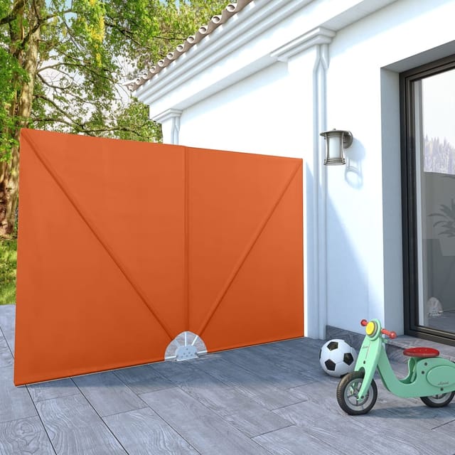 vidaXL Faltbarer Terrassen-Seitenfächer Terracotta-Rot 240×160 cm 44571