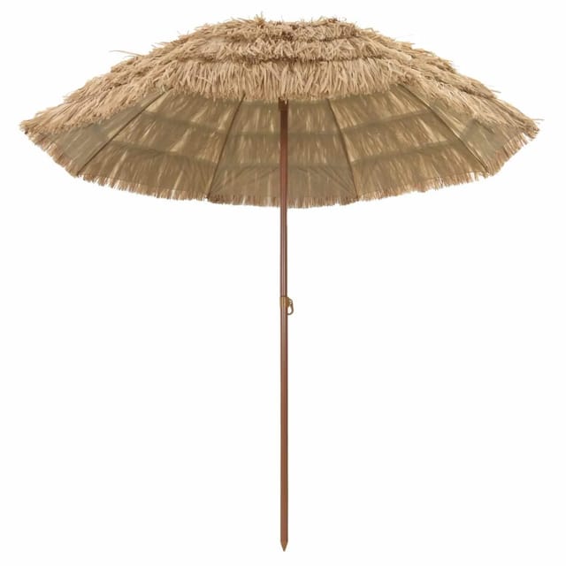 vidaXL Strandparasol Natur 255 x 255 x 255 cm Polyester und Stahl 42006677