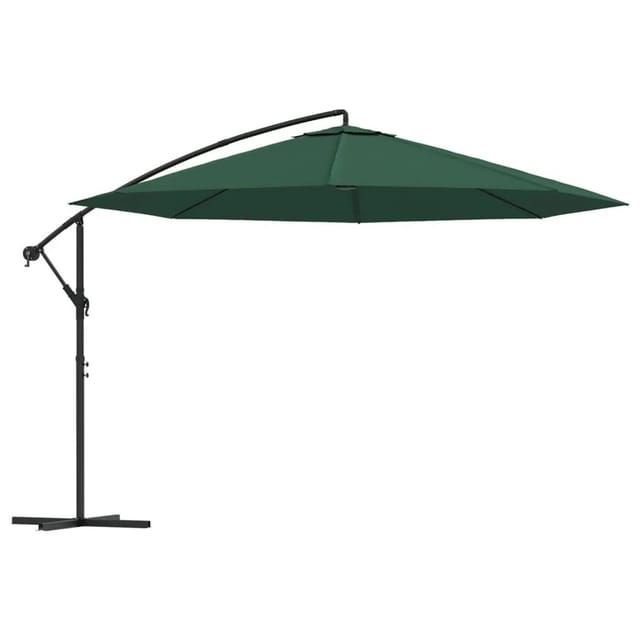 vidaXL Ampelschirm 3,5 m Grün 42197