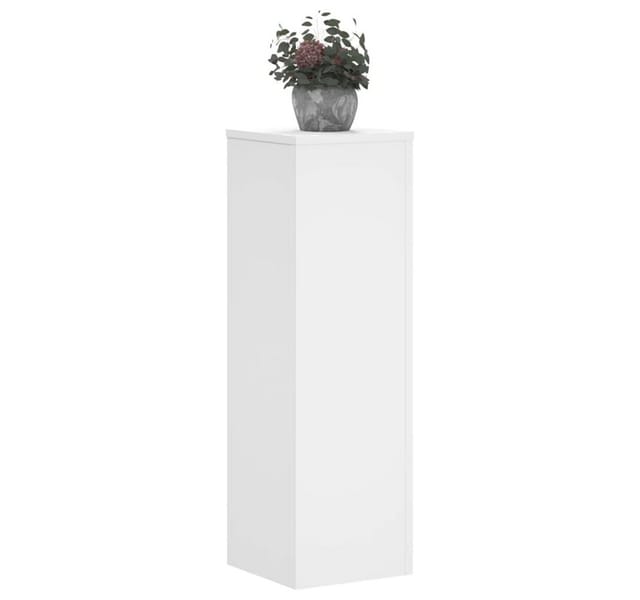 vidaXL Pflanzenständer 2 Stk Weiß 25x25x80 cm Holzwerkstoff 852942