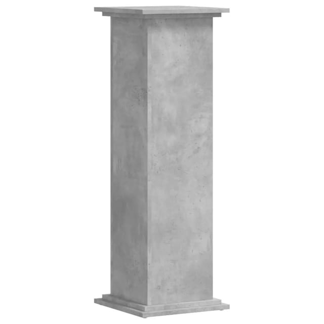 vidaXL Pflanzenständer Betongrau 33x33x100 cm Holzwerkstoff 852981