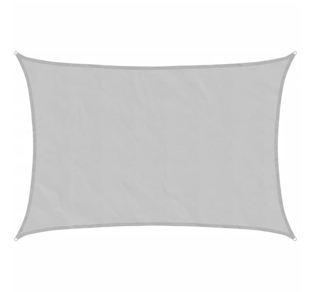 vidaXL Sonnensegel Hellgrau 3,5x2,5 m 100% Polyester Oxford 4000541