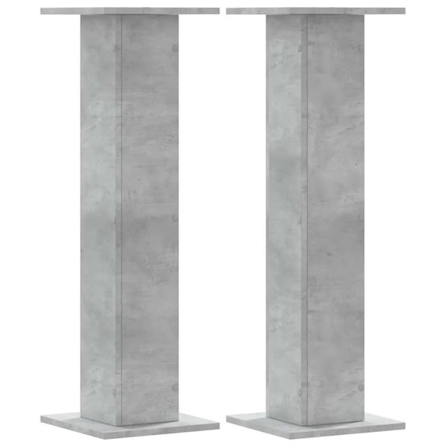 vidaXL Pflanzenständer 2 Stk Betongrau 30x30x95 cm Holzwerkstoff 3307876