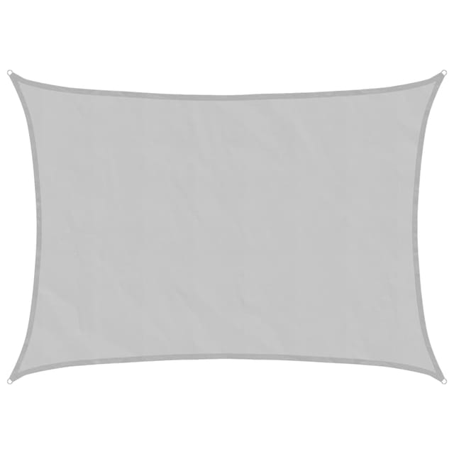 vidaXL Sonnensegel Hellgrau 7x5 m 100% Polyester Oxford 4000555