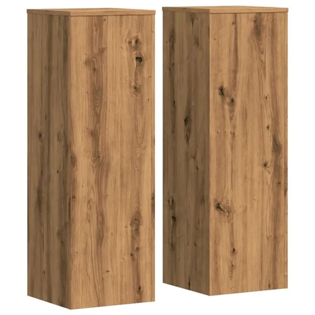 vidaXL Pflanzenständer 2 Stk Artisan-Eiche 33x33x100 cm Holzwerkstoff 3307890