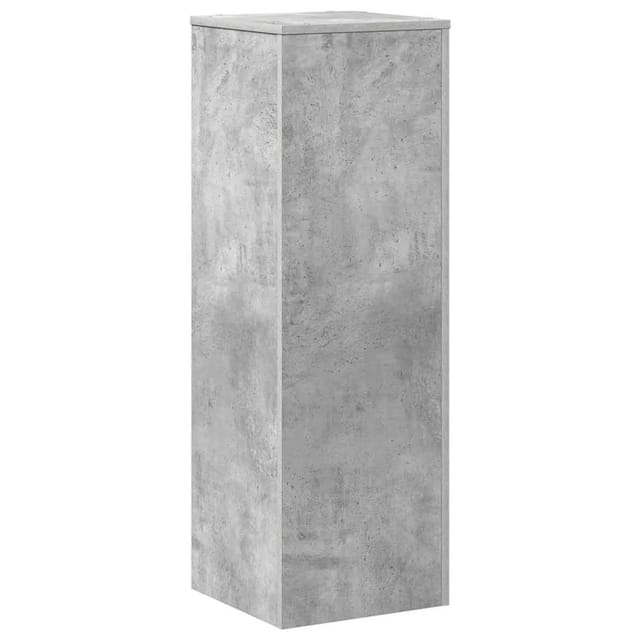 vidaXL Pflanzenständer Betongrau 33x33x100 cm Holzwerkstoff 852954
