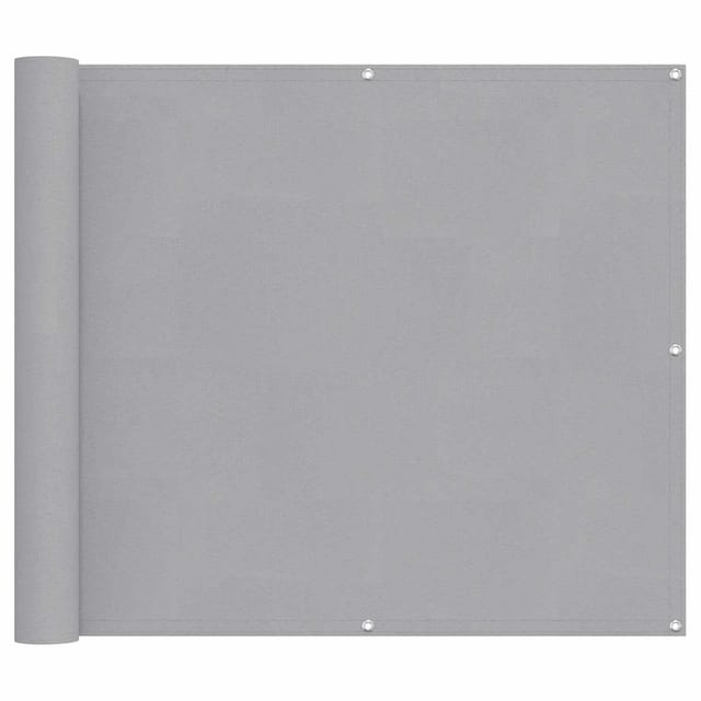 vidaXL Balkonsichtschutz Hellgrau 100 x 400 cm Oxford-Stoff 42030546