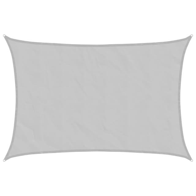 vidaXL Sonnensegel Hellgrau 2,5x2 m 100% Polyester Oxford 4000534