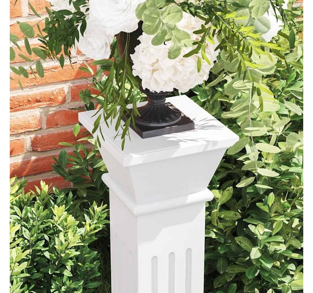 vidaXL Säulen-Pflanzenständer Klassischer Stil Quadratisch MDF 241849