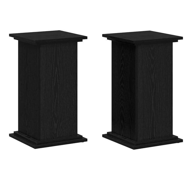 vidaXL Pflanzenständer Schwarz Eichen-Optik 33 x 33 x 60 cm 869236