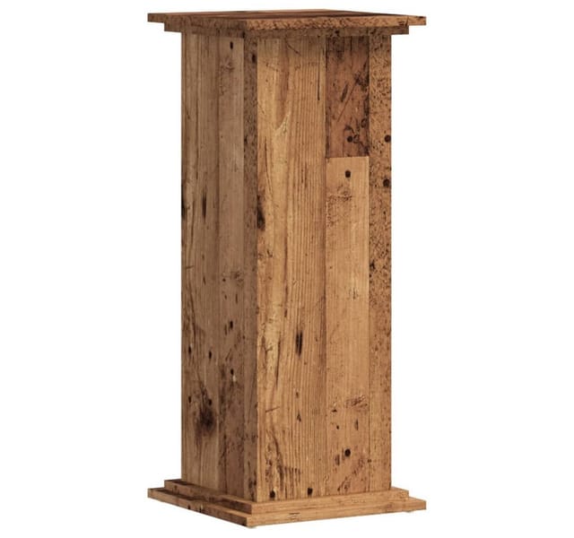 vidaXL Pflanzenständer Altholz-Optik 33x33x80 cm Holzwerkstoff 852976