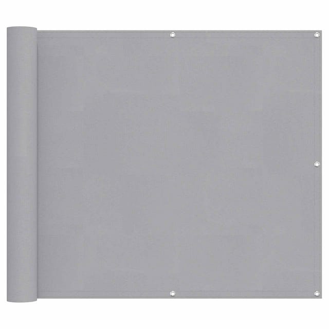 vidaXL Balkonsichtschutz Hellgrau 100 x 300 cm Oxford-Stoff 42030545
