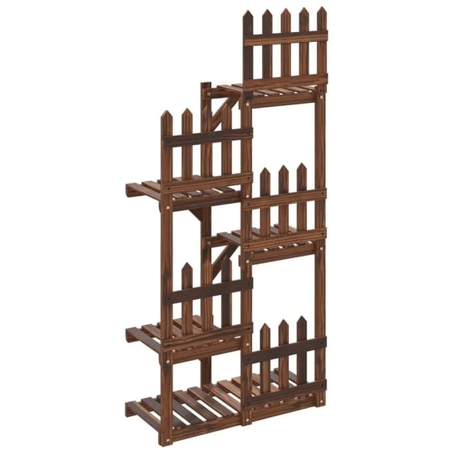 vidaXL Blumenständer 60x25x130 cm Massivholz Tanne 362873