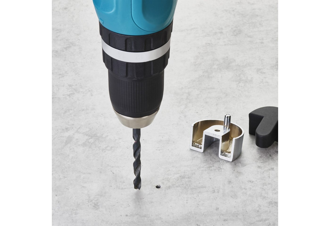 SOTECH Türstopper JEAN Ø45 Chrom Poliert Bodenmontage Bild 3