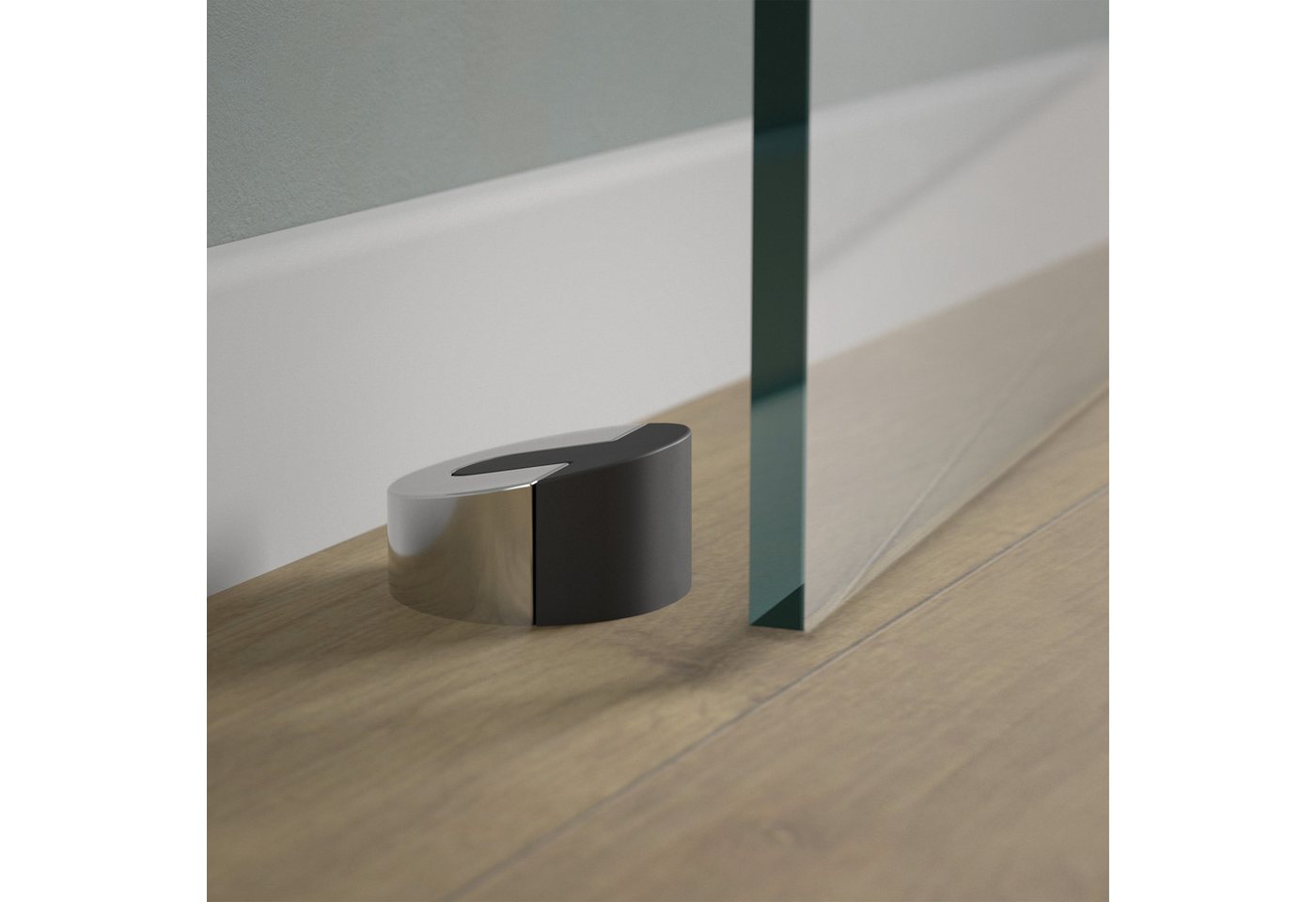 SOTECH Türstopper JEAN Ø45 Chrom Poliert Bodenmontage Bild 5