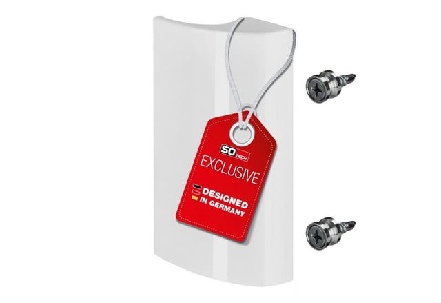 SOTECH Balkontürgriff SEJA II Weiß 85 x 40 x 20 mm BA 48 mm Aluminium Verdeckte Verschraubung