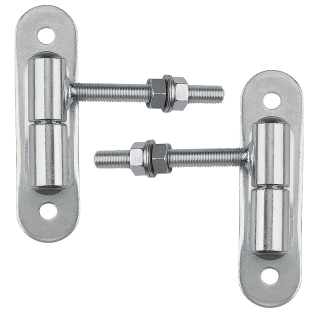 SOTECH 2x Torangel Ø27 M16 x 96 mm mit Grundplatte 180 x 50 x 5 mm Stahl Verzinkt inkl. Muttern und Unterlegscheiben Tragkraft 250 kg Stück