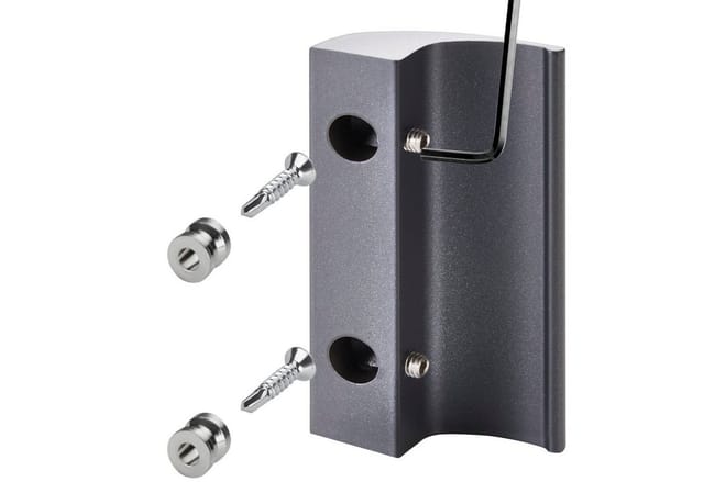 SOTECH Balkontürgriff SEJA II Anthrazit 85 x 40 x 20 mm BA 48 mm Aluminium Verdeckte Verschraubung