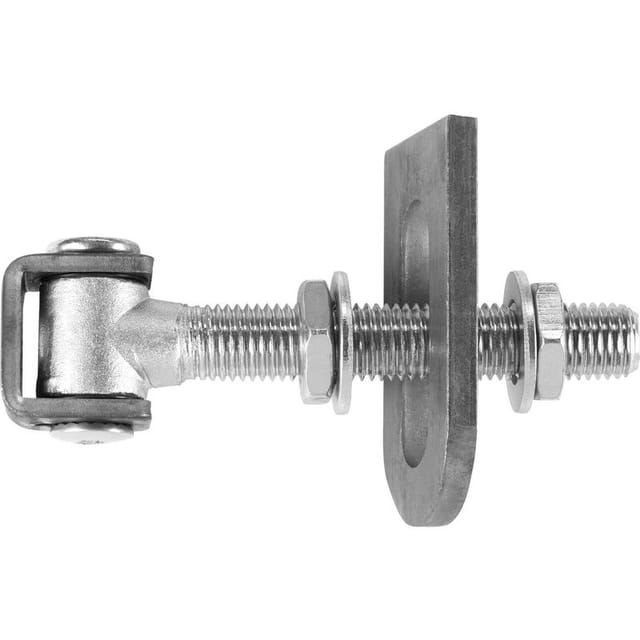 SOTECH Torscharnier Verstellbar M24 x 190 mm mit U-Förmiger Anschweißlasche