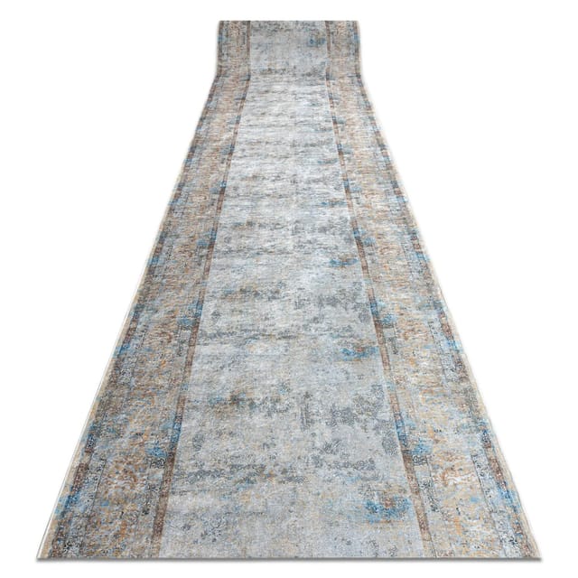 RugsX Läufer Antirutsch Lotus VG20637 Grau 60cm 460cm